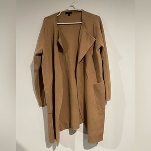 J crew collarless cardigan sweater blazer